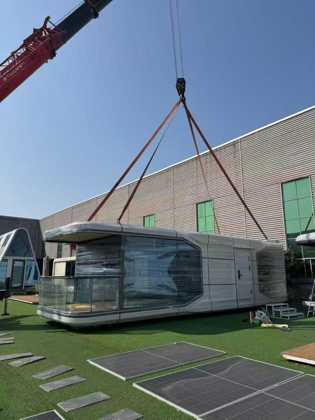 Moving a complete cabin