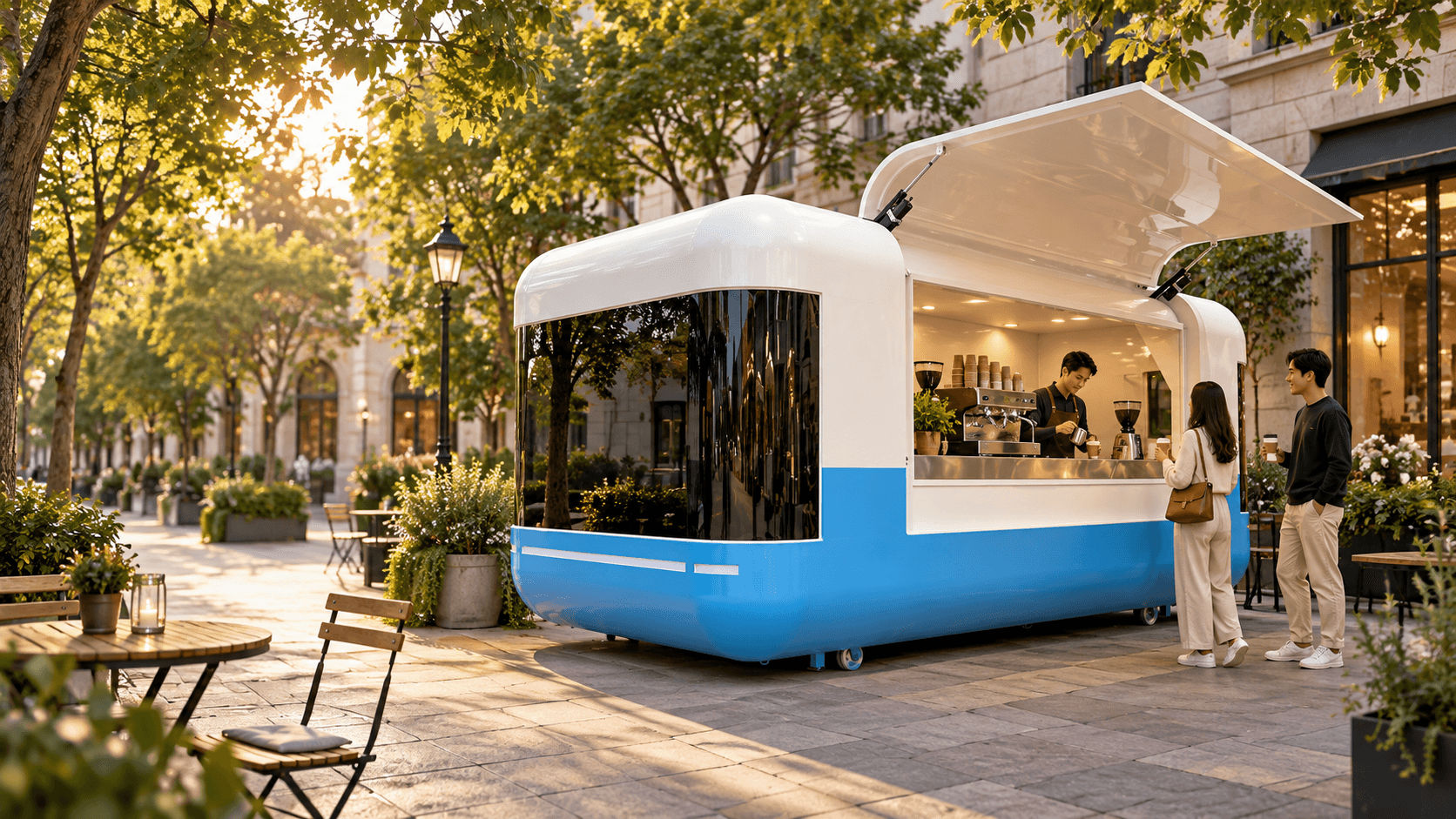Food Trucks · AI concept scene